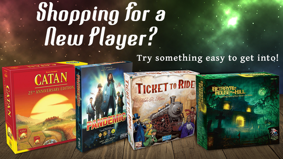 Shopping for a new gamer? - Board Games, Catan, Pandemic, Ticket to Ride, Betrayal at House on the Hill, all available from The Gaming Goat in Henderson and Las Vegas