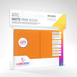 Gamegenic 66 X 91 Matte Sleeves 100 Count Orange