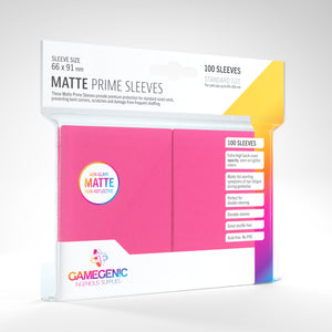 Gamegenic 66 X 91 Matte Sleeves 100 Count Pink