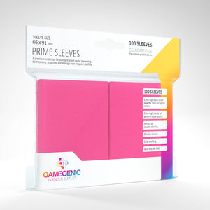 Gamegenic 66 X 91 Prime Sleeves 100 Count Pink