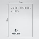 Gamegenic Magenta Scythe/Lost Cities 72 x 112 Prime Sleeves