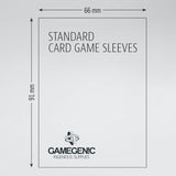 Gamegenic Grey Standard Card Game 66 x 91 Matte Sleeves